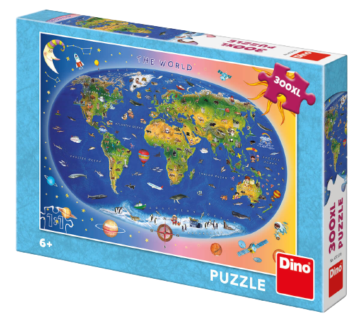 פאזל דיסני | מפת העולם | 300 חלקים | משחק מהנה לכל המשפחה