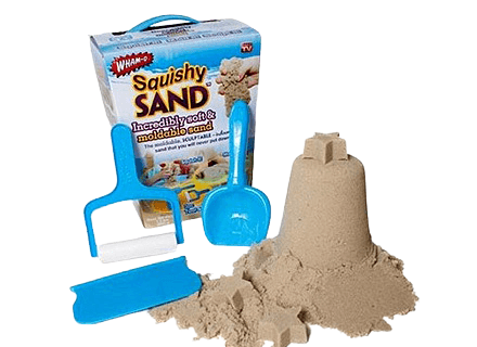 חול קינטי | חול הקסם המקורי | מארז ענק עם אביזרים לילדים ומבוגרים | sauishy SAND