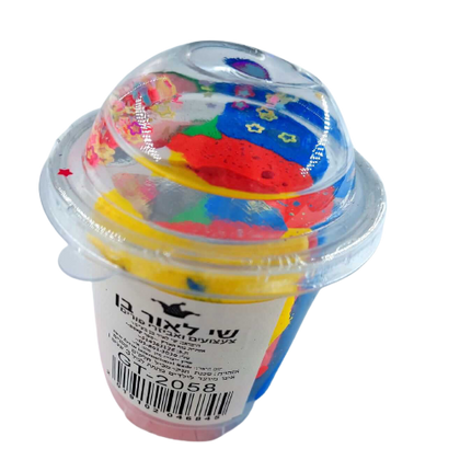 בצק קליי צבעוני בקופסת גלידה | משחק מהנה לילדים ומבוגרים | מגיל 3 ומעלה בלבד 
